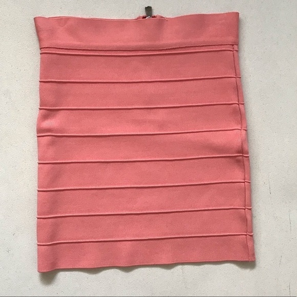 Guess Y2K Coral Orange Stretch Bandage Skirt • Size S 🔴 - Picture 2 of 3